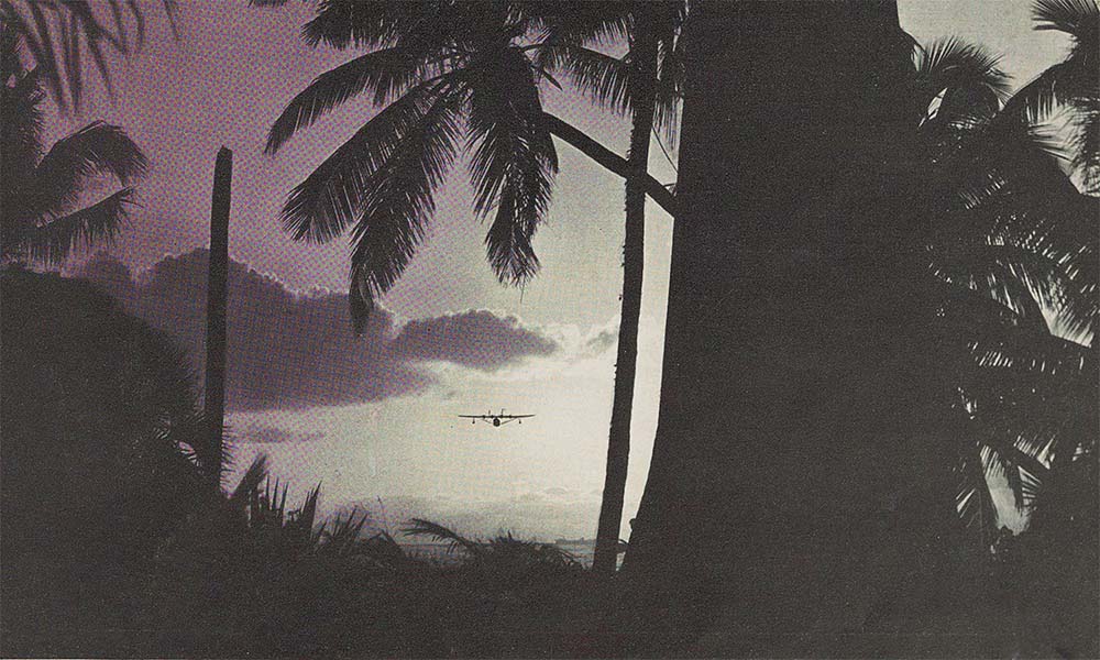 Pan American Clipper survey flight arrives in Hawaii Apr. 17, 1935